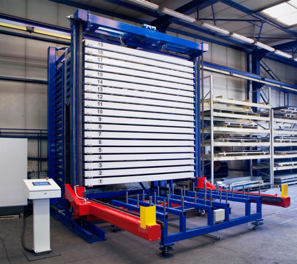 Vertical Roll Out Sheets Rack Storage Racks Heavy Duty Sheet Metal Rack for Sheets Storage