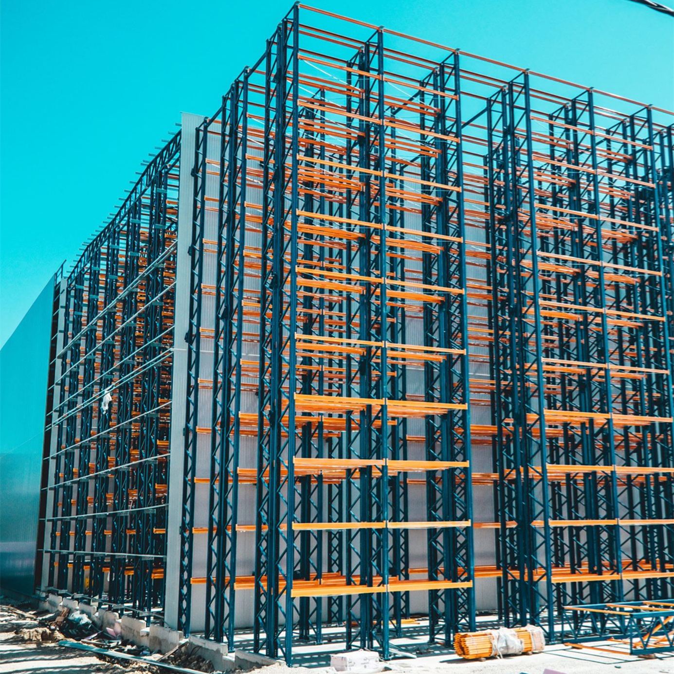 Professional Manufacturer Steel Clad Rack Building Self-Supporting Heavy Duty Anti-Rust Warehouse Racking Integrated Storage