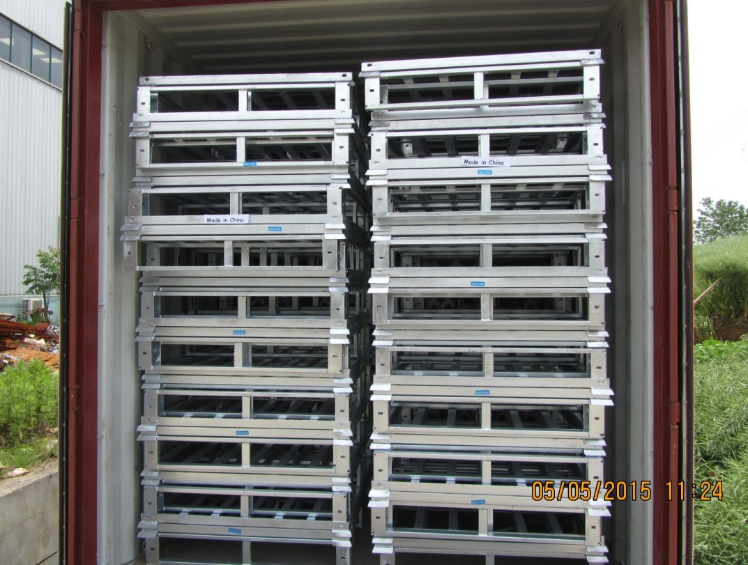 Euro Steel Pallet Custom Size for Pallet Rack System Sale Load 500-3000kgs Powder Coated/Galvanized ISO9001 Certified