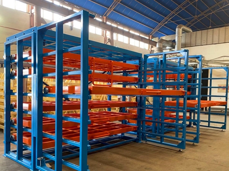 EBILMETAL Heavy Duty Steel Plate Rack Storage Systems Steel Racking for Sheet Metal