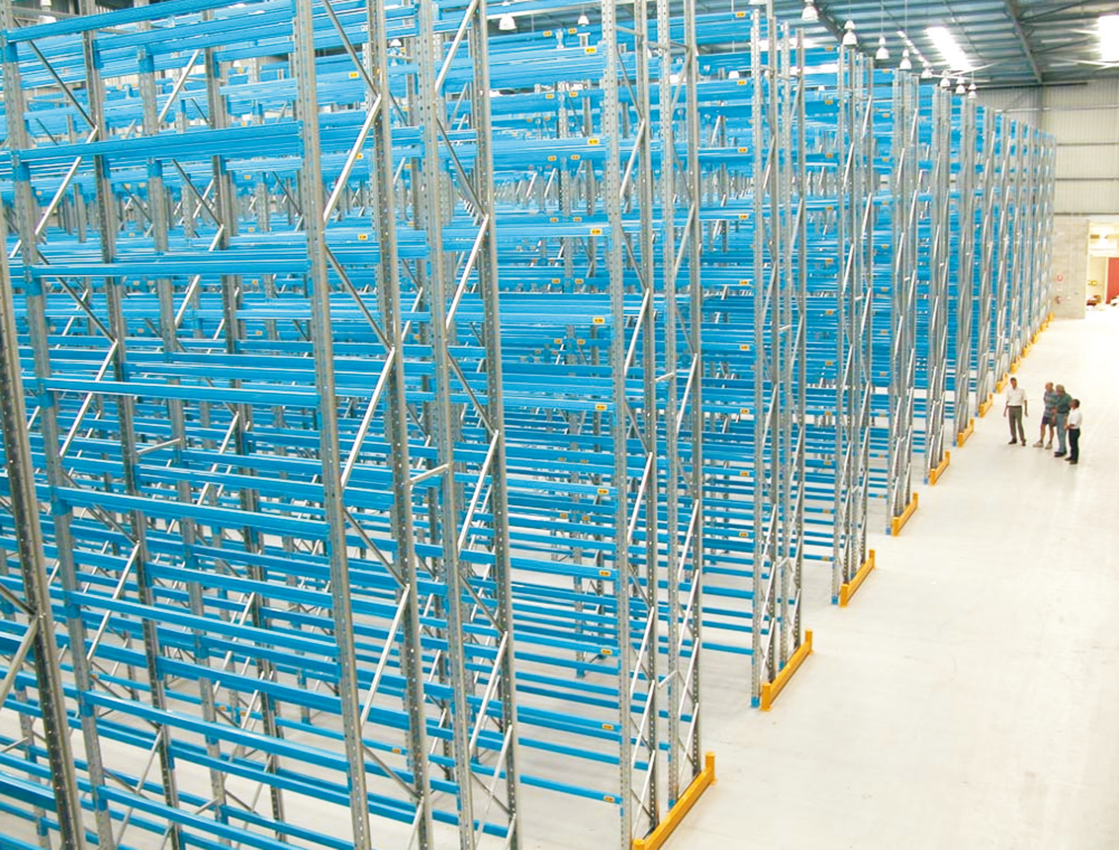 Steel Iron Heavy Duty Corrosion Protected 5 Layer Warehouse Stacking Rack Durable Pallet Storage Organization Scalable System