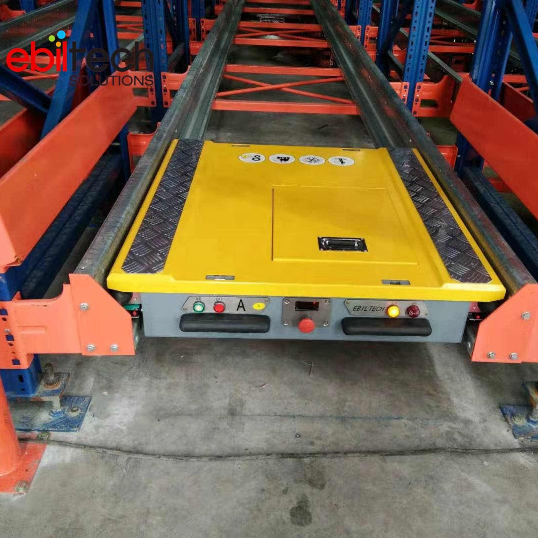 EBILTECH Free Labor Control Robotics Radio Pallet Shuttle Racking System With CE  Certificate
