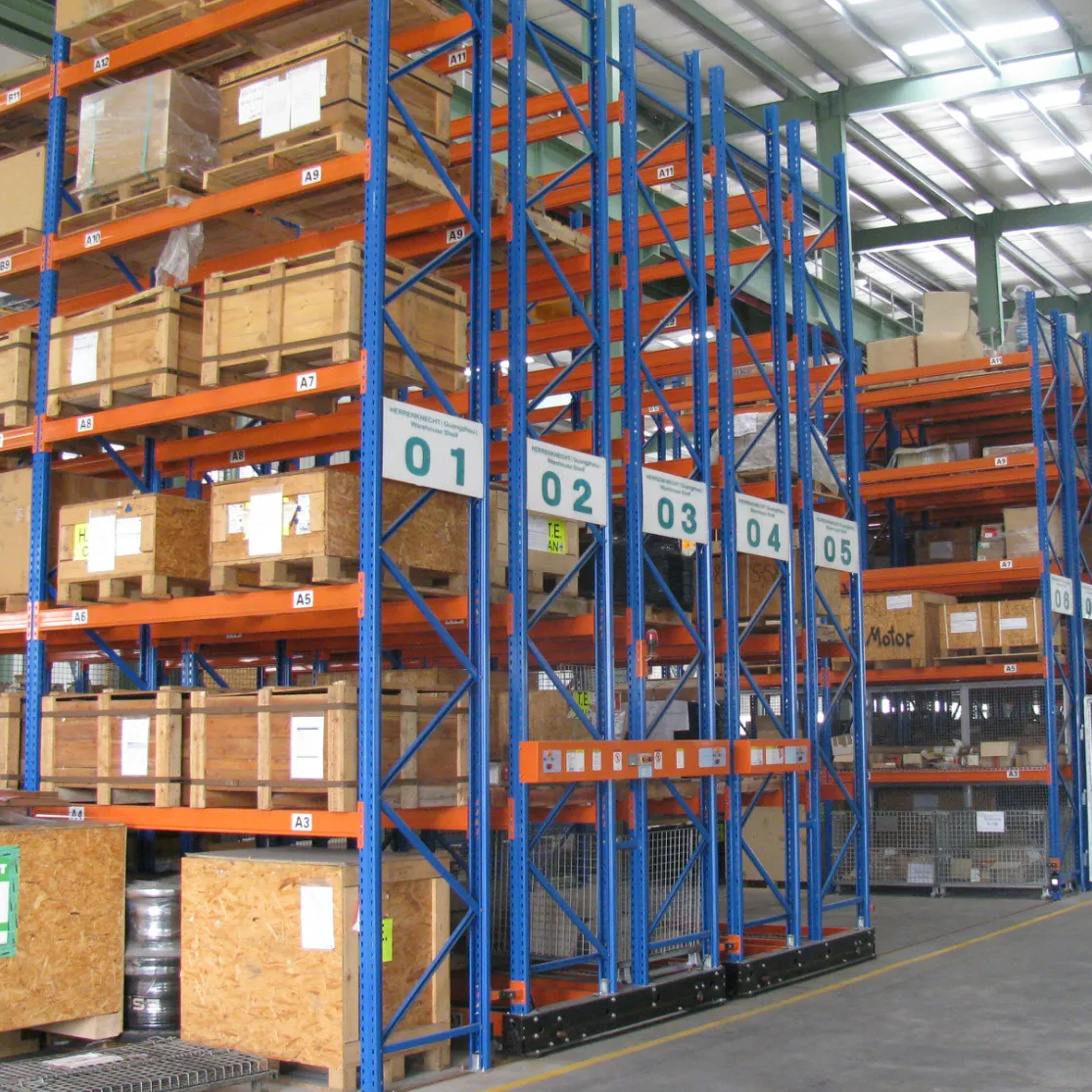 Automated Mobile Storage System Pallet Racks Electric Movable Racking Electric Movable Rack