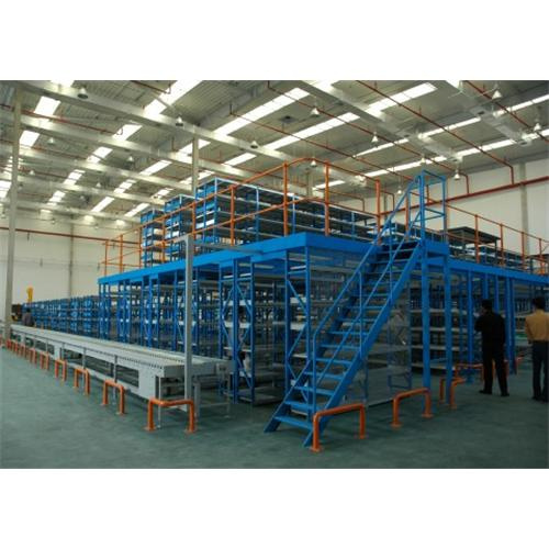 2-3 Levels Heavy Duty Mezzanine Racking, Steel Mezzanine Floor Warehouse Shelf Platform