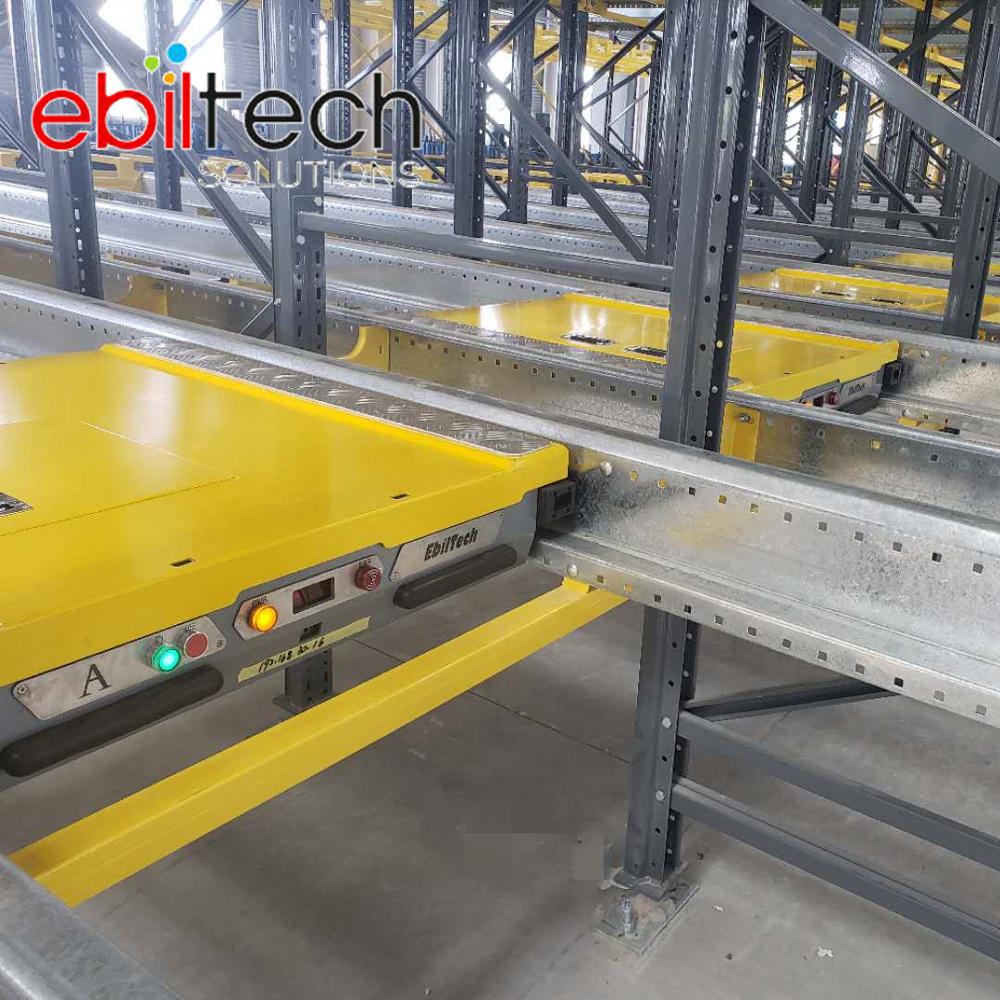 5 Layer Steel Durable Radio Shuttle Racks Pallet Racks Adjustable Automatic Shelving High Capacity Warehouse Storage