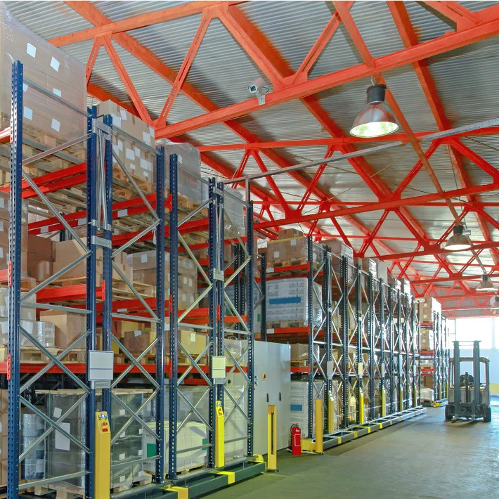 Automated Mobile Storage System Pallet Racks Electric Movable Racking Electric Movable Rack