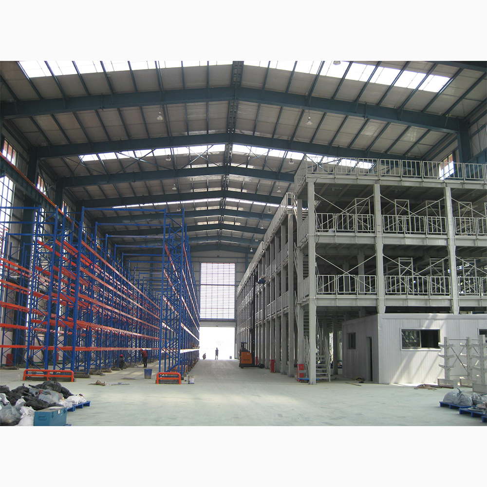 Free Design Multi-level Stainless Steel Warehouse Mezzanine Racking with Powder Coated Finish and Corrosion Protection