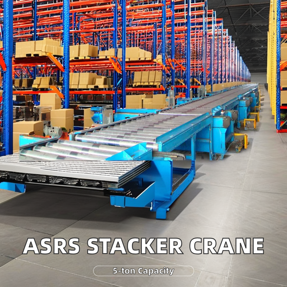 EBIL Automatic Stacker Crane Racking System Corrosion Protection Steel Pipe Auto Storage Retrieval System ASRS 50-3500kgs/unit