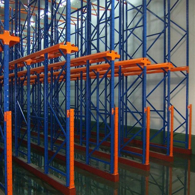 Steel Drive-Through Pallet Rack Corrosion Protection Forklift Access High Capacity Warehouse Storage System CE Certified Powder