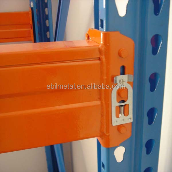 Heavy Duty Industrial Warehouse Steel Teardrop Beam Pallet Racking Selective Corrosion Protected Rack
