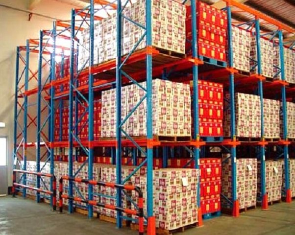 EBILMETAL High Density Drive-In Storage Racks | LIFO/FIFO Drive-In Pallet Racking System for Cold Storage