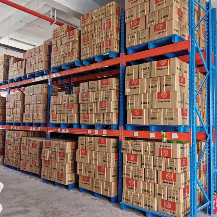 Hot Sale 3 Tier  2000kg Per Layer L2700 D1000 H6000 Warehouse Heavy Duty Sheet Metal Stacking Pallet Rack Beam Racking Storage