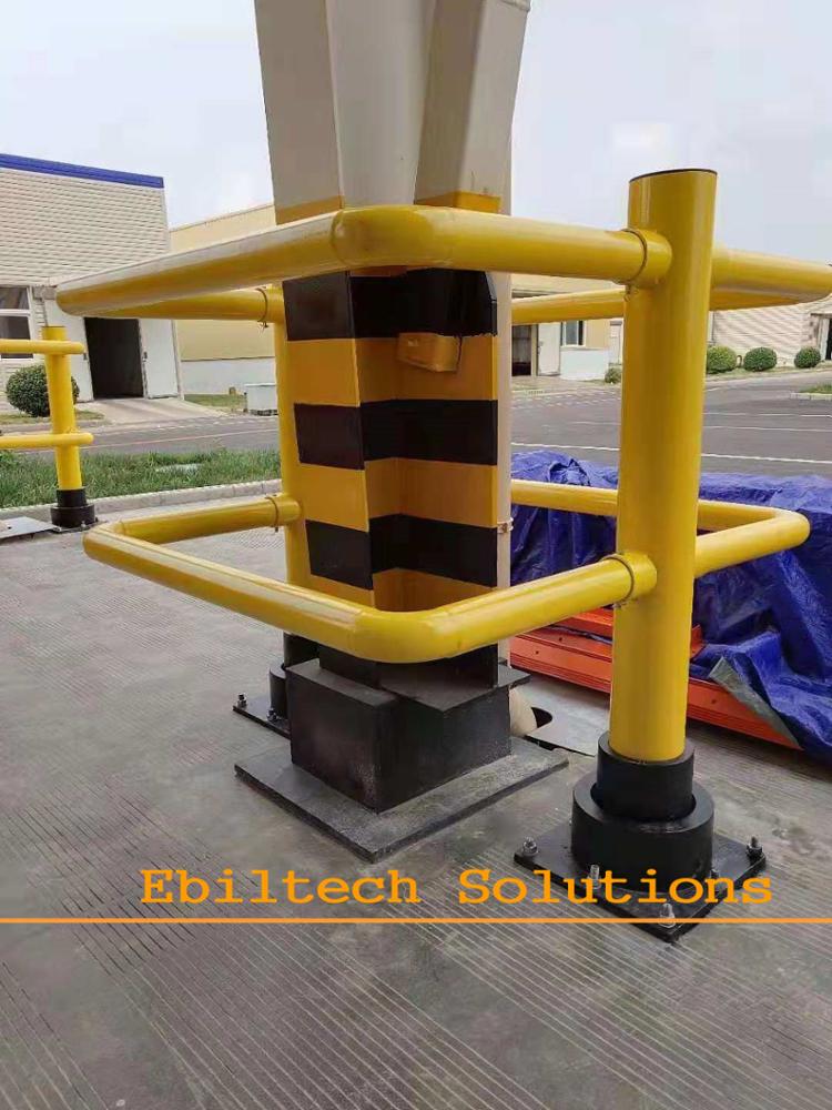 Heavy Duty Plastic Column & Corner Protection for Round Load-Bearing Pillars and Columns 4000kg Capacity