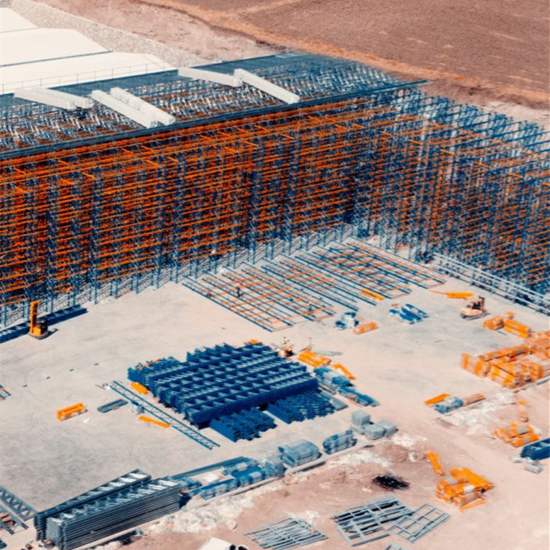 EBILTECH Self Supporting Steel Multi-Layer Heavy Duty Powder Coated Racking Clad Building Integrated Warehouse Storage System
