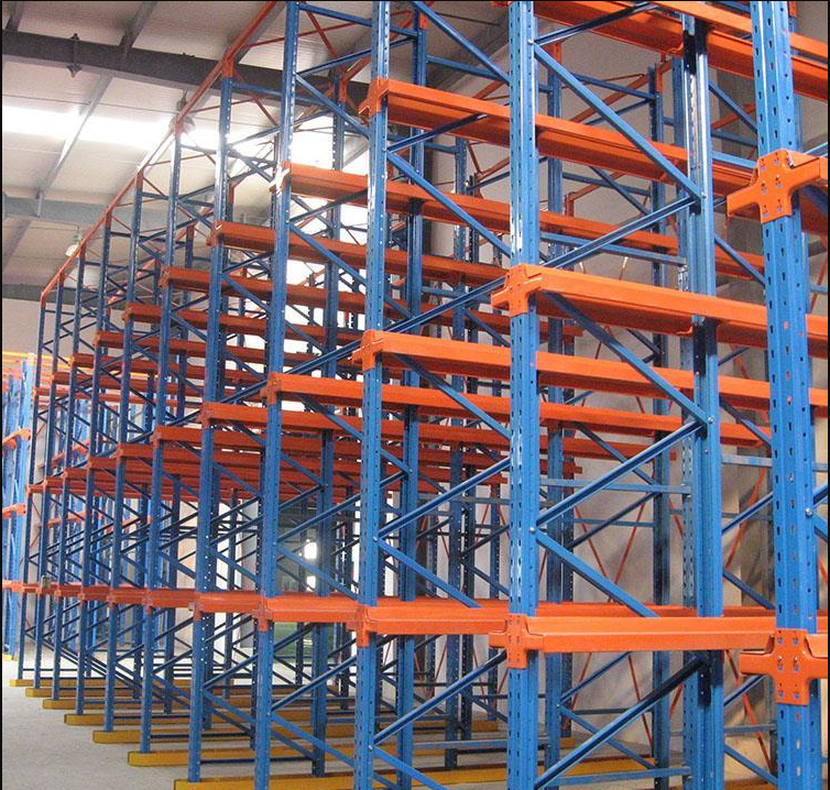 EBILTECH Industrial Steel Forklift Drive-in Pallet Rack System with Corrosion Protection CE Certified for Warehouse Storage