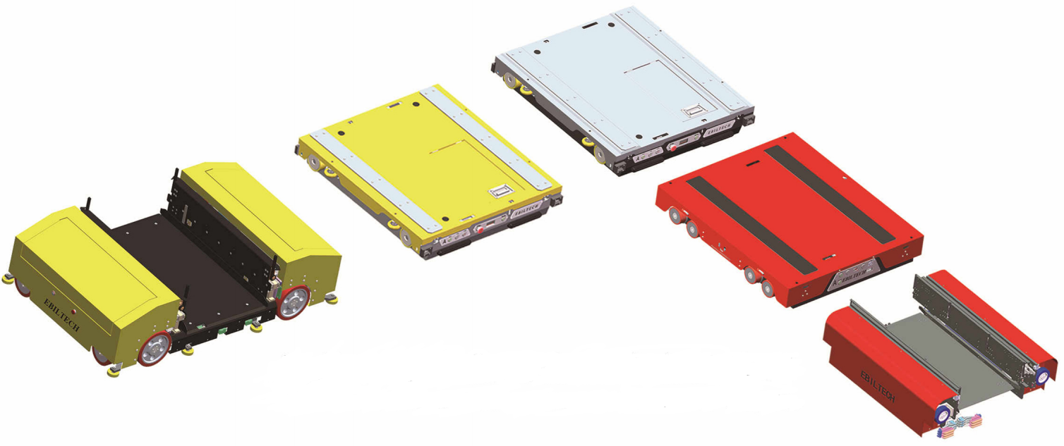 EBILTECH Pallet Racking Robot Pallet Shuttle System Warehouse Storage Robot Pallet Carts With CE  Certificate