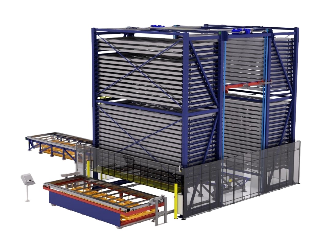 Hot Sale Steel Automatic Metal Sheet Rack with High Load Capacity and Corrosion Protection for Vertical Storage of Metal Sheets