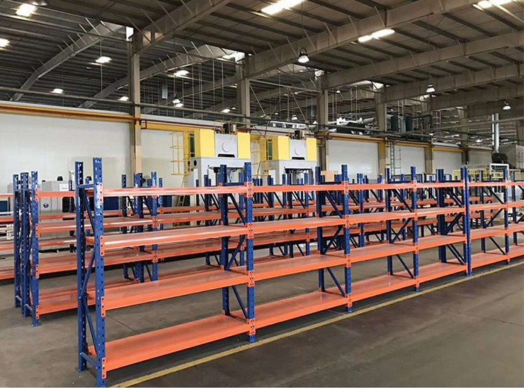 Adjustable 5 Layer Steel Selective Pallet Rack Long Span Design Medium Duty Corrosion Protection Powder Coated Finish ISO