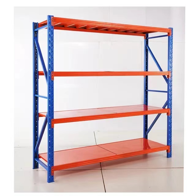Adjustable Structure Bolt Connection Carton Storage Shelf Small Parts Rack Metal Shelving Light Duty Shelf Rack
