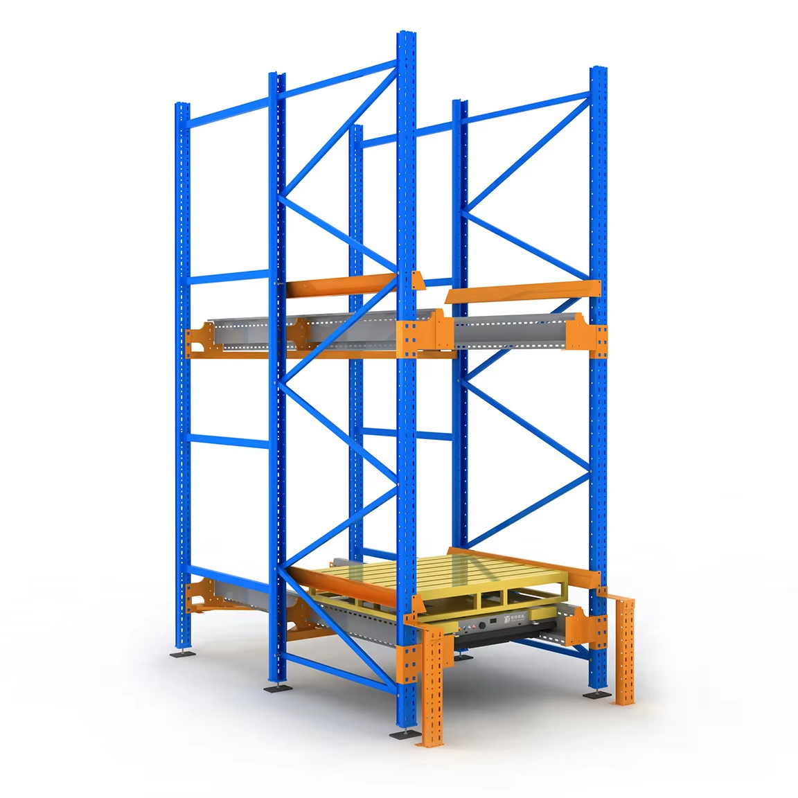 EBILTECH Free Labor Control Robotics Radio Pallet Shuttle Racking System With CE  Certificate