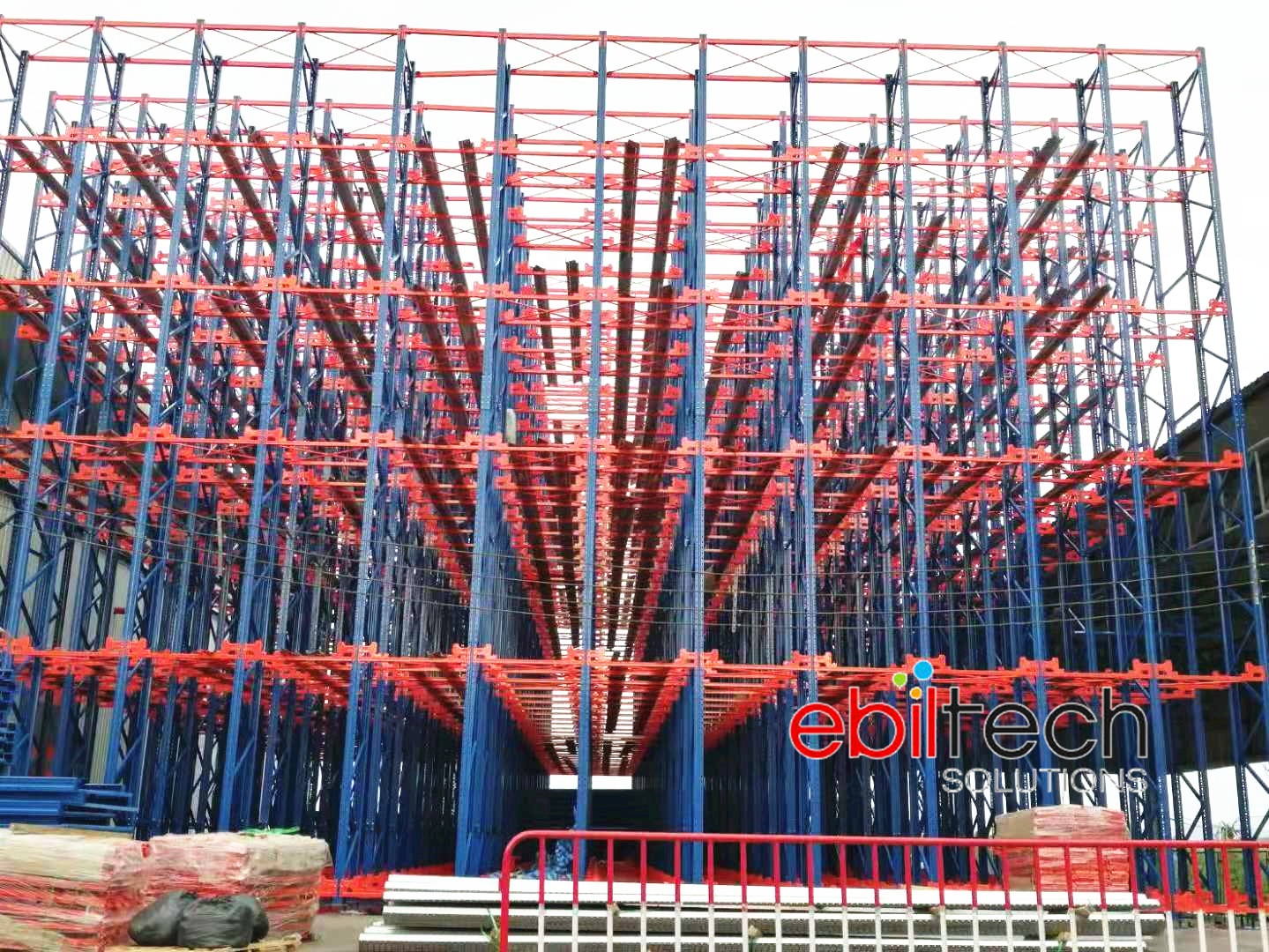 EBILTECH Automated Clad-rack Warehouse Construction Rack Clad Building Commercial Heavy Duty Rack Assited System