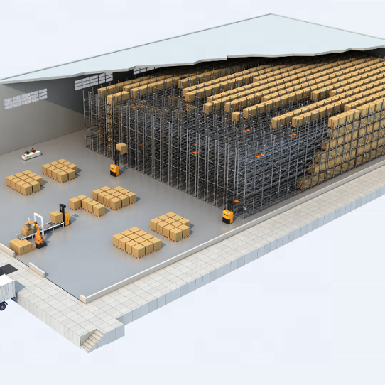 Automatic Warehouse Stacker Crane Automated Storage Retrieval Racking System
