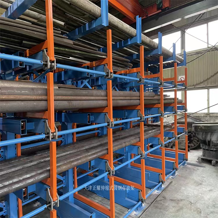 Roll Pipe/Tube Multi-Layer Custom Steel Cantilever Rack System CE Certified Powder Coated 1000kg/arm Capacity for Industrial Use