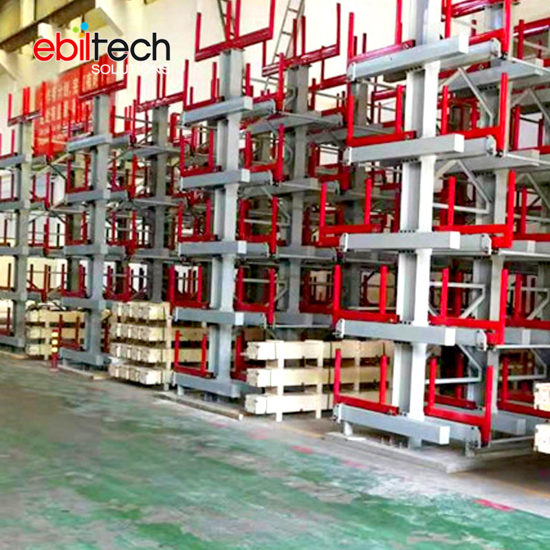 Roll Pipe/Tube Multi-Layer Custom Steel Cantilever Rack System CE Certified Powder Coated 1000kg/arm Capacity for Industrial Use