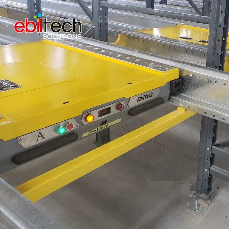 EBILTECH Free Labor Control Robotics Radio Pallet Shuttle Racking System With CE  Certificate