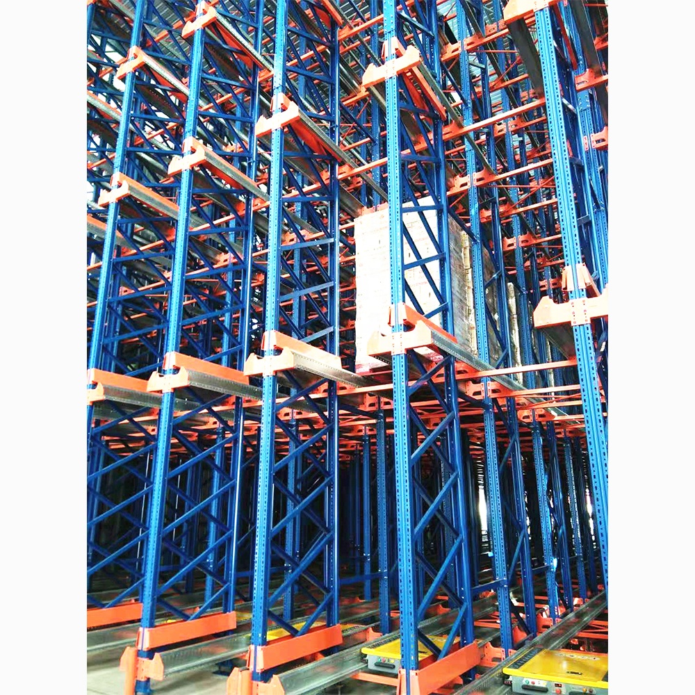 EBILTECH Electric Mobile Robotic Storage Equipment Remote Control Cart Radio Pallet Shuttle for Warehousing Rack System