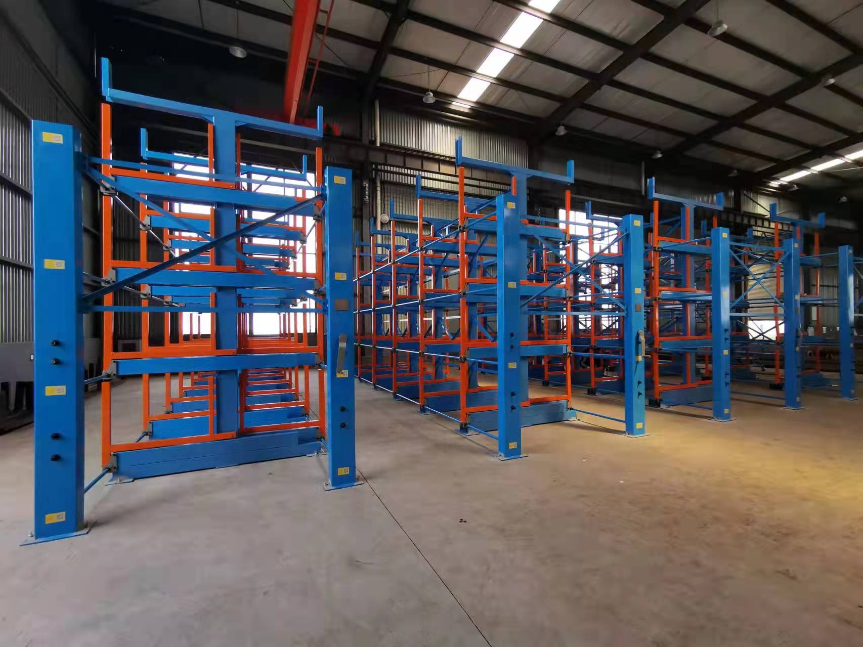 Telescopic Cantilever Racks Redefine Steel Tube Racking Systems CE Certification Powder Coated Finish Corrosion Protection