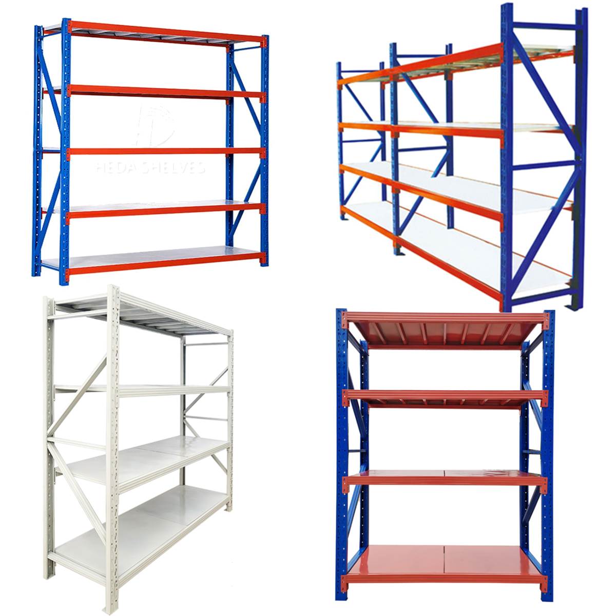 Heavy Duty Industrial Steel Racks 5 Layer Boltless Design Powder Coated Finish Selective Warehouse Storage for Garage Use