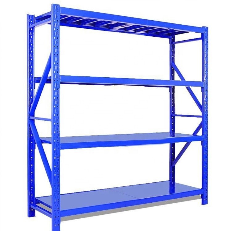 Steel 5-Layer Shelving Storage Racks and Shelves with Powder Coated Finish and Corrosion Protection