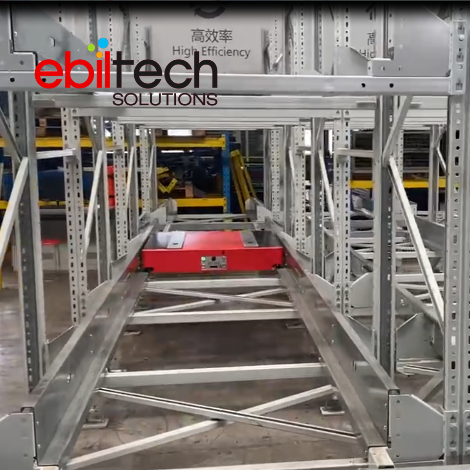 OEM/ODM Heavy Duty 4-direction Handling Shuttle Cart Robot with 1-2T Capacity for High-Density Stereoscopic Warehouse
