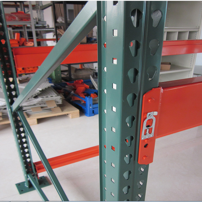 Custom Heavy-Duty Steel Shelving with Safety Pins Teardrop Pallet Racking CE Certified Powder Coated Warehouse Equipment