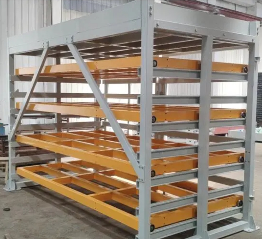 EBILTECH Heavy Duty Roll Out Sheet Rack Steel Racking Storage Racks Drawer Rack for Sheets Storage