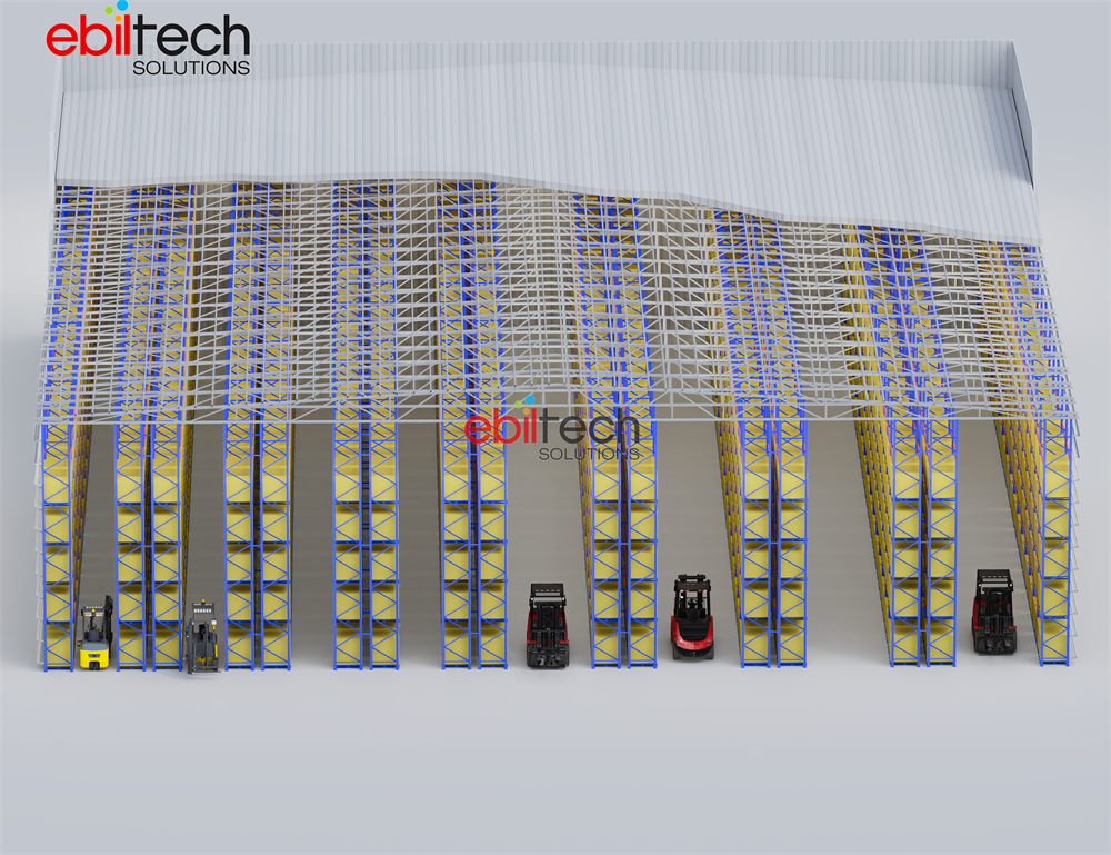 Industrial Steel Cantilever Rack | Heavy Duty Corrosion Protection Powder Coated Open & Easy Access Warehouse Storage
