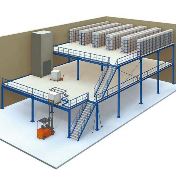 Muti-tier Mezzanine Floor Racking for Equipment Storage Steel Platform