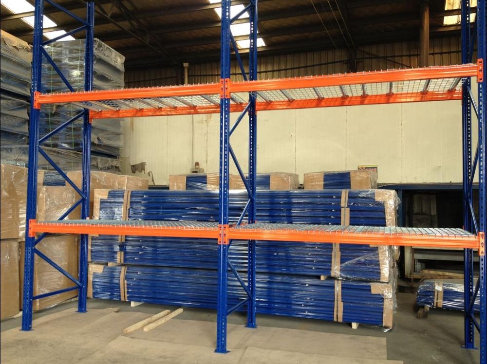 High Quality Steel Warehouse Storage Pallet Rack with Wire Decking