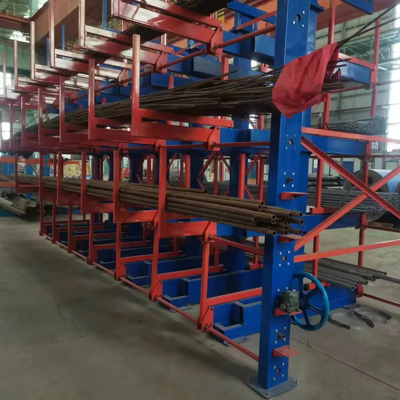 Heavy-Duty Powered Adjustable Electric Telescopic Cantilever Rack Telescoping Cantilever Racking System