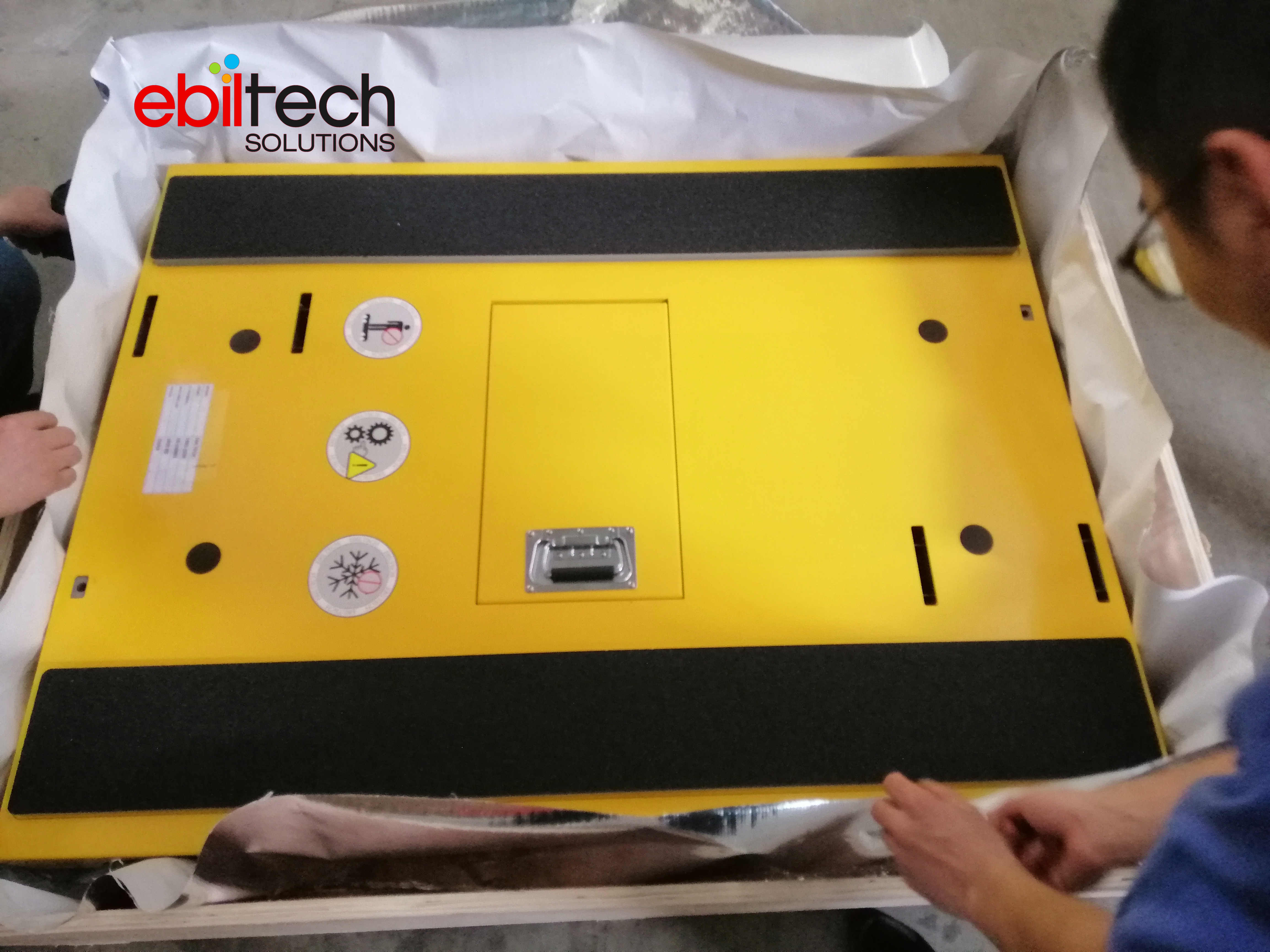EBILTECH EBILTECH-RS Automated Retrieval Pallet Shuttle Rack Powder Coated Finish Corrosion Protection Customizable Layers High