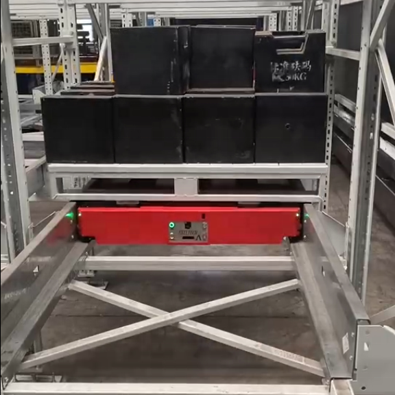 EBILTECH Heavy Duty Electric Metal Shuttle Robotic Pallet Mover for Automatic Material Handling System