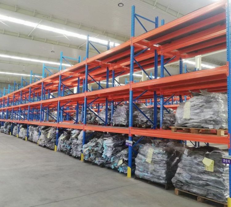 Hot Sale 3 Tier  2000kg Per Layer L2700 D1000 H6000 Warehouse Heavy Duty Sheet Metal Stacking Pallet Rack Beam Racking Storage