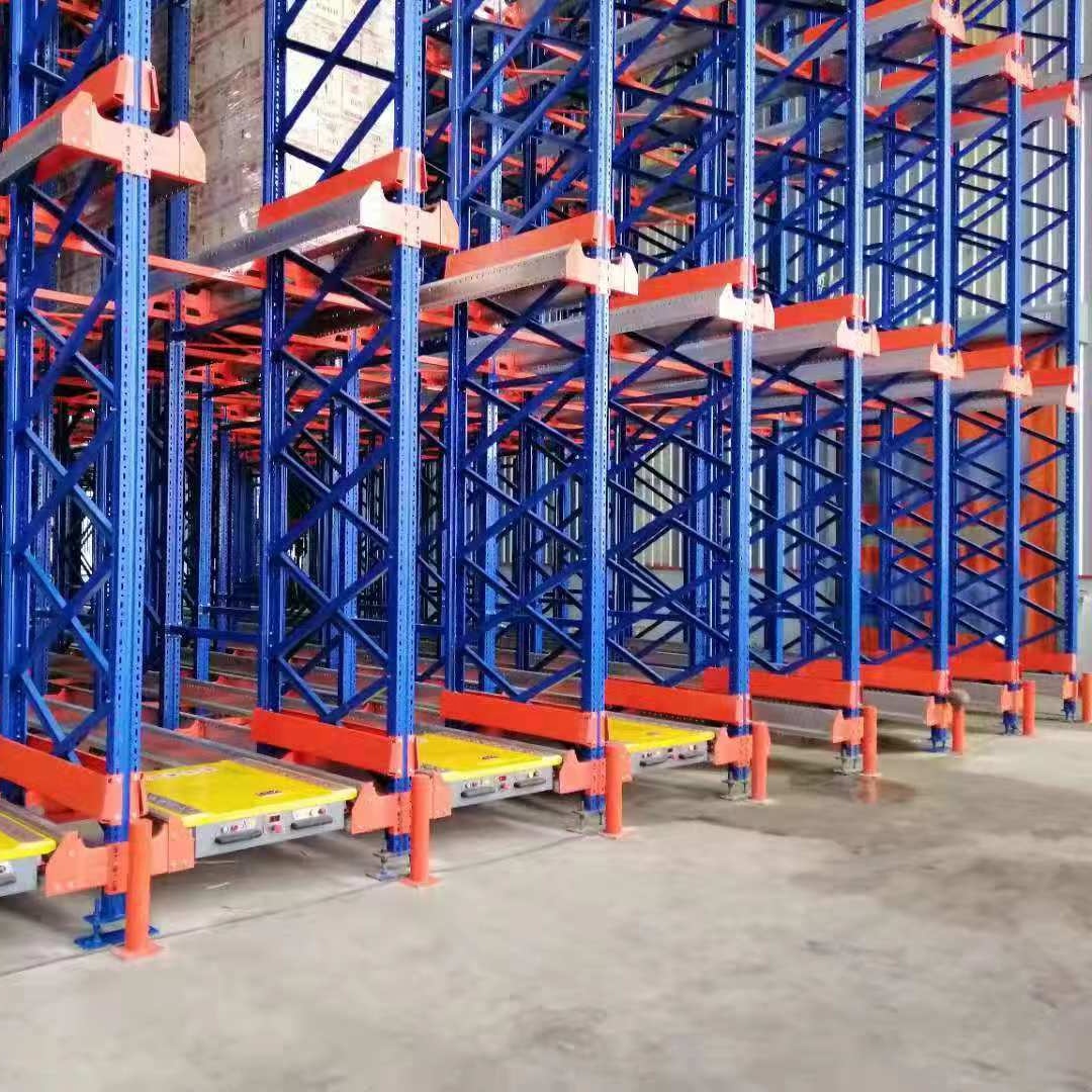 5 Layer Steel Durable Radio Shuttle Racks Pallet Racks Adjustable Automatic Shelving High Capacity Warehouse Storage