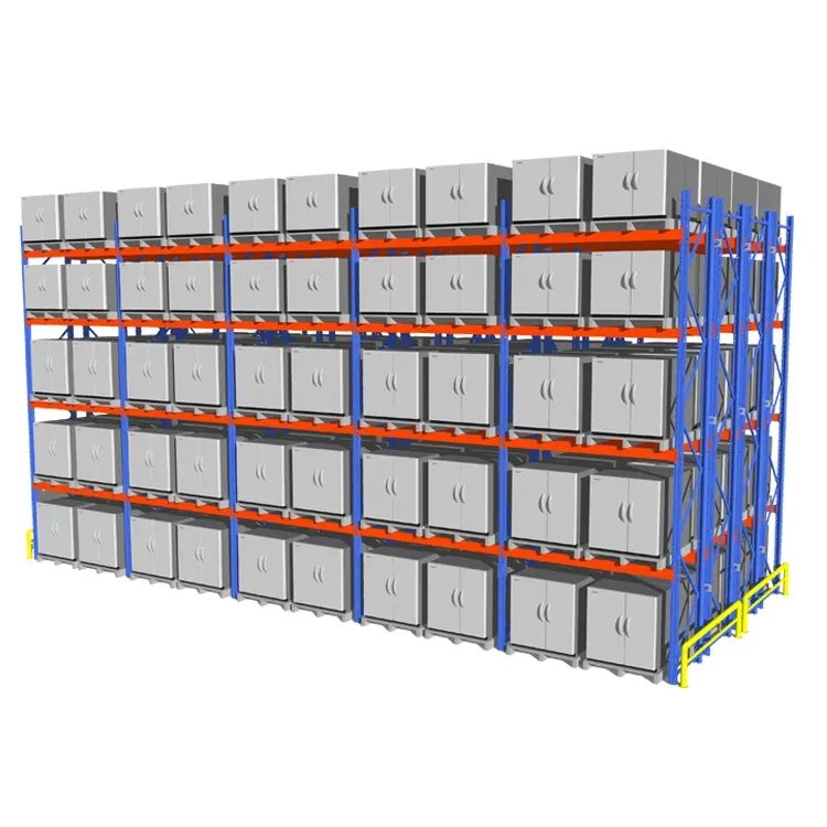 5 Tier Steel CE Certified Power Coated Bolted Heavy Duty Storage Rack with Adjustable Beams Robust Load-Bearing Shelving Units