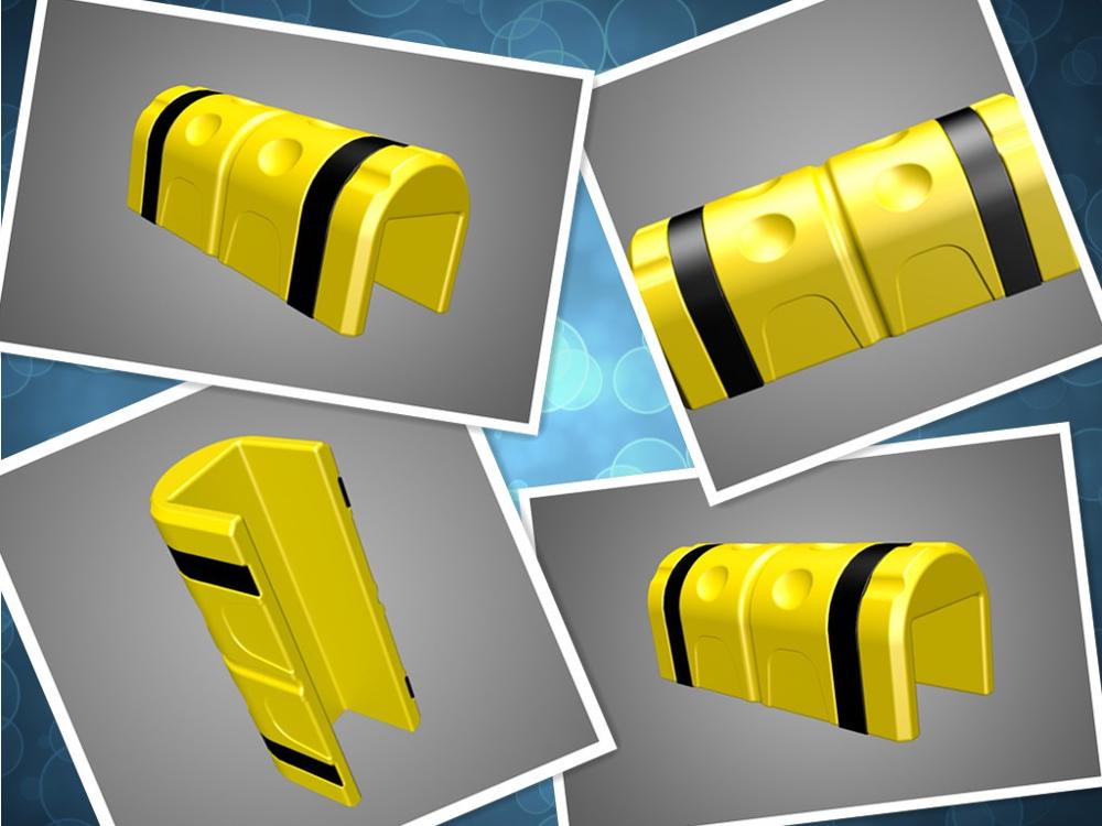 Ebilmetal CE Certified HDPE Column Protectors Guard with High Strength 1000kg Capacity for Racks Uprights Protection EBIL-SLHJ