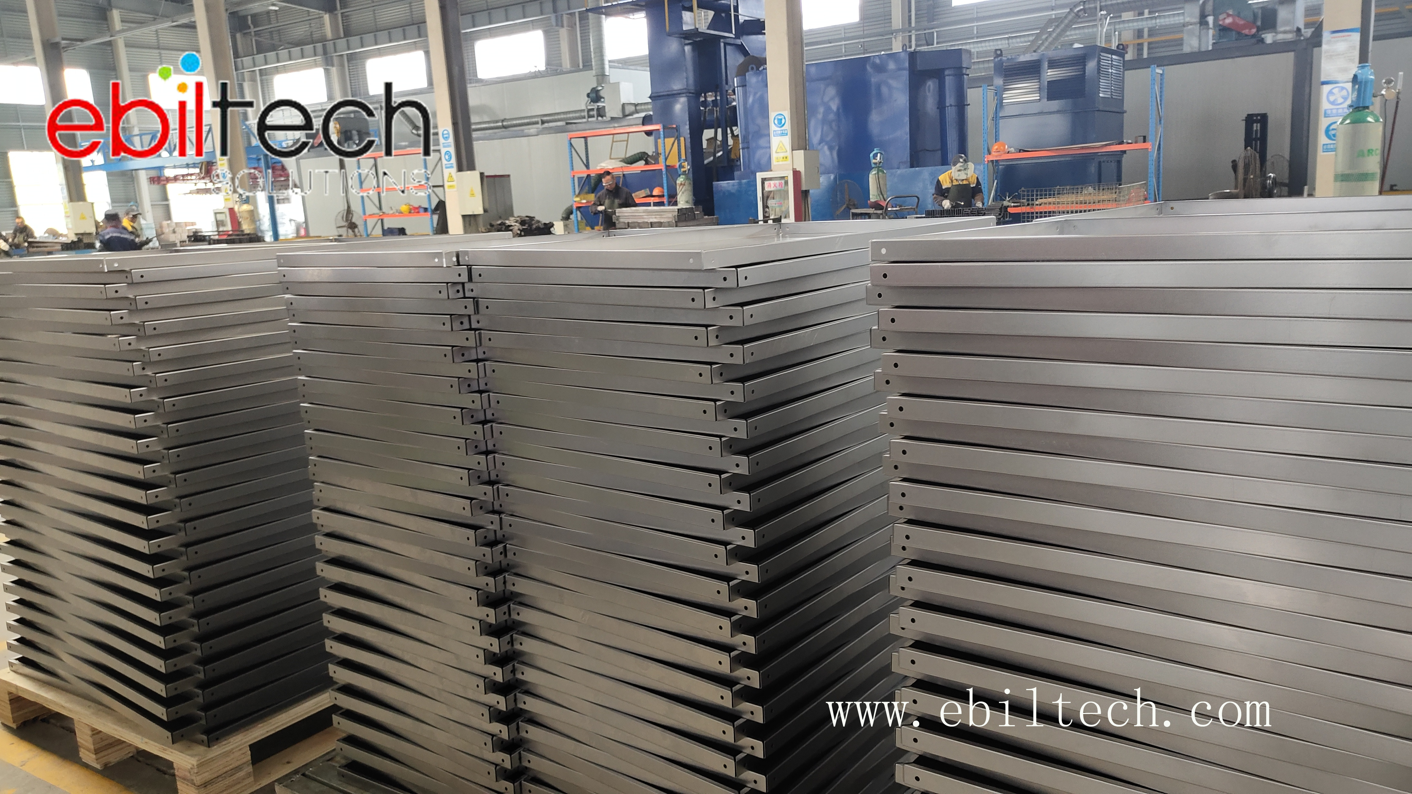 200-800kg Per Layer Selective Pallet Racks & Stacking Shelves Heavy Duty Warehouse Steel Electrostatic Powder Coated