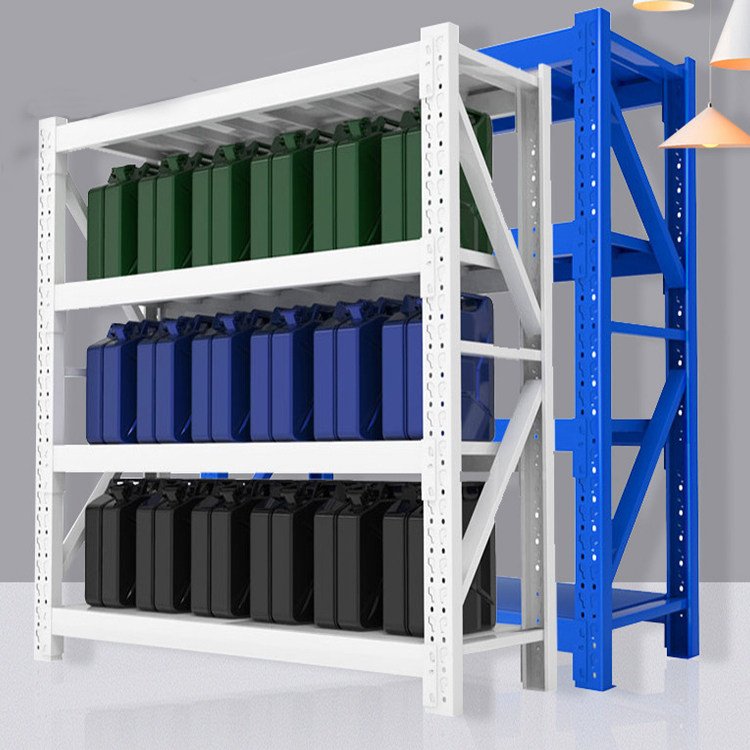 Adjustable Structure Bolt Connection Carton Storage Shelf Small Parts Rack Metal Shelving Light Duty Shelf Rack