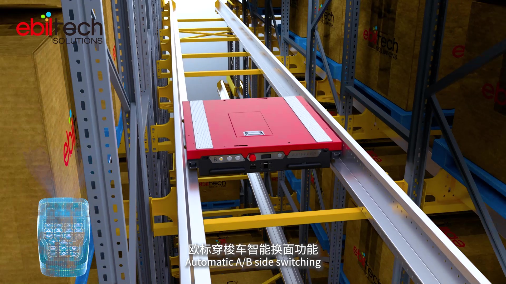 Bespoke Pallet Handling Solutions Pallet Shuttle Storage Robot  Warehouse Automated Shelving