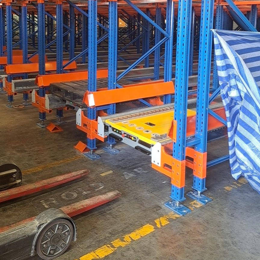 EBILTECH Latest Smart Warehouse Storage Steel RGV Pallet Shuttle with Remote Control Automated Radio Shuttle Racks